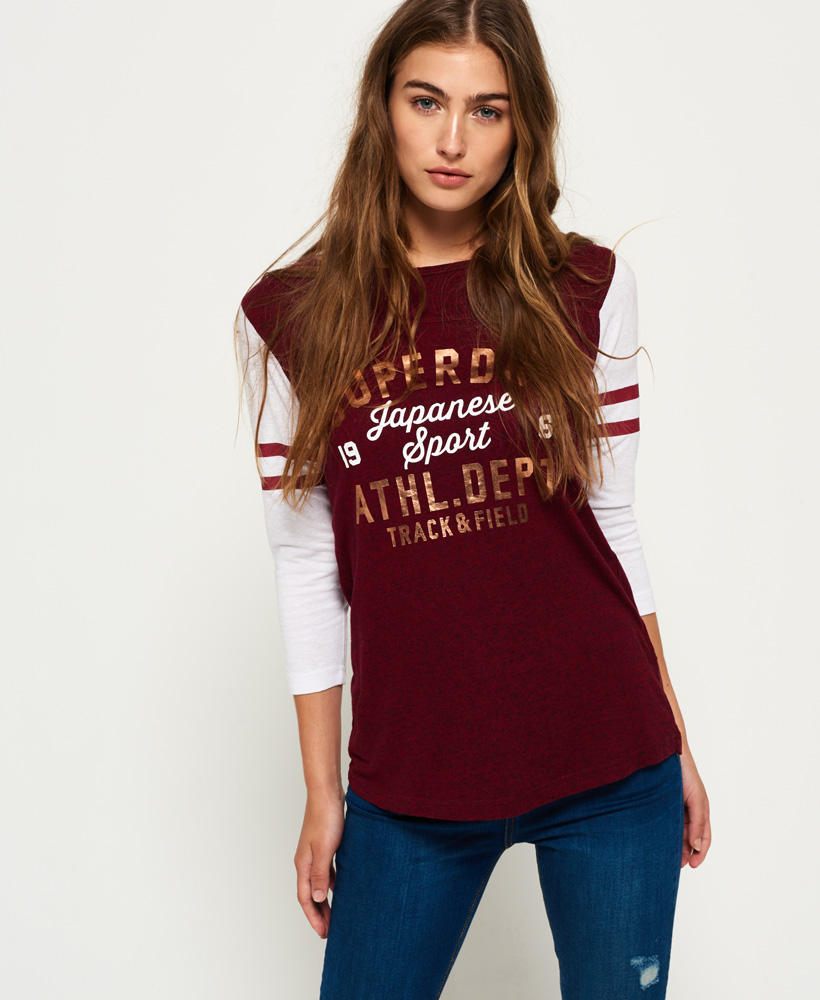 Linea donna Superdry TRACK /& FIELD Baseball Top