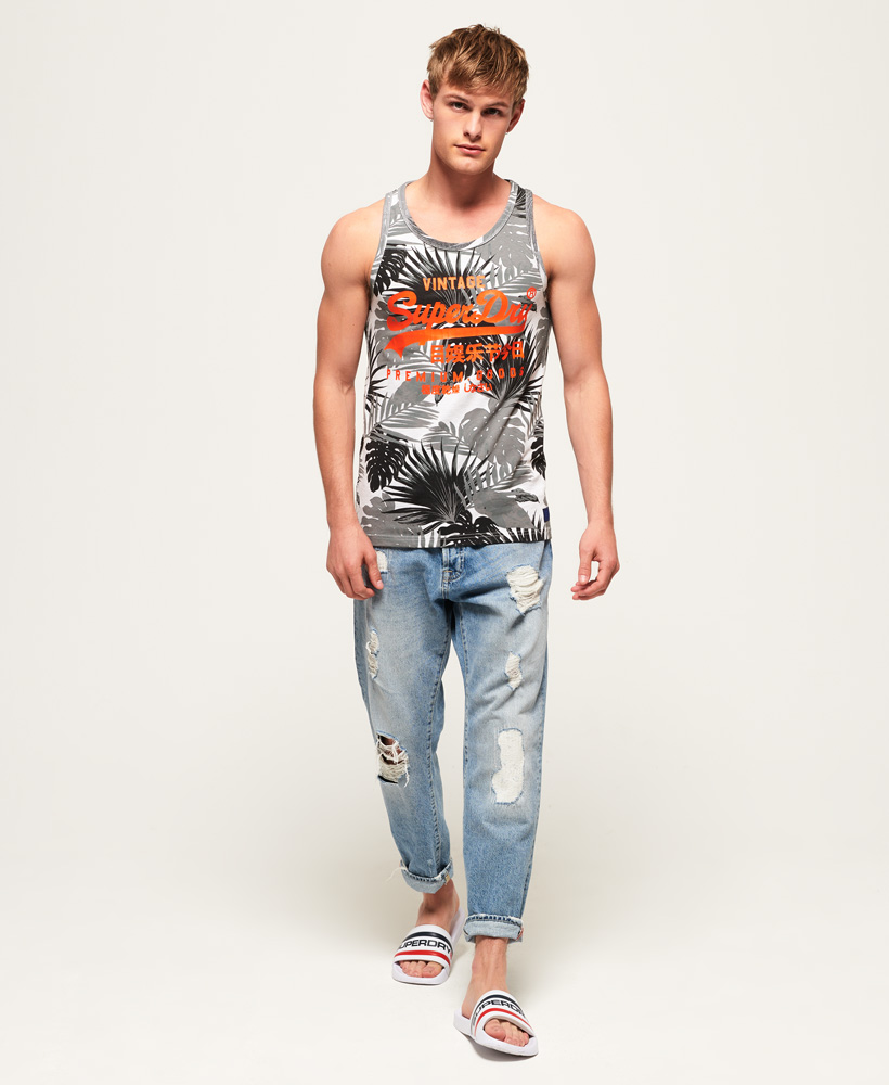Superdry Mens Premium Goods All Over Print Vest Top