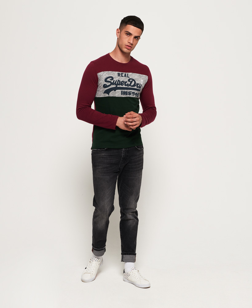 Superdry Vintage Logo Panel Long Sleeve T-Shirt