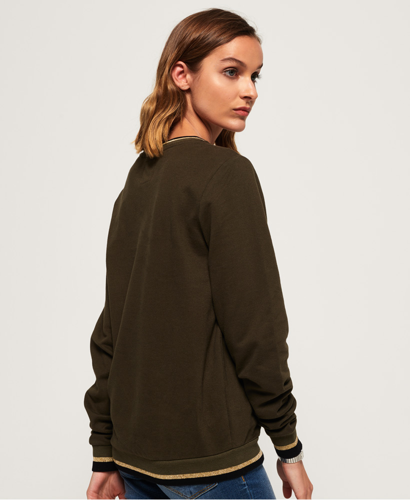 Superdry Womens Rose Army Crew Neck Sweatshirt