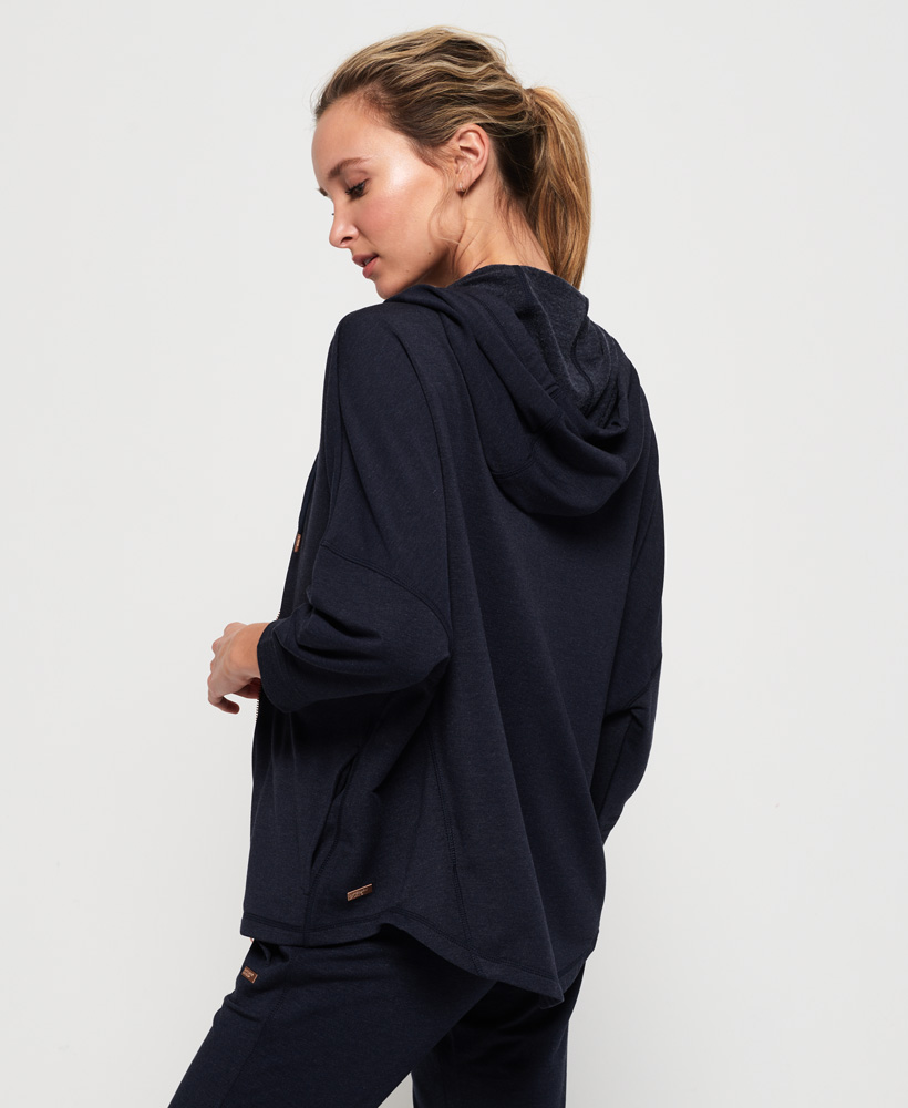 Superdry Damen Active Studio Luxe Kapuzenjacke