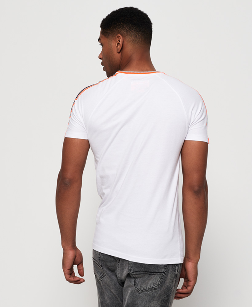 Superdry Orange Label Tipped Sports Stripe T-Shirt