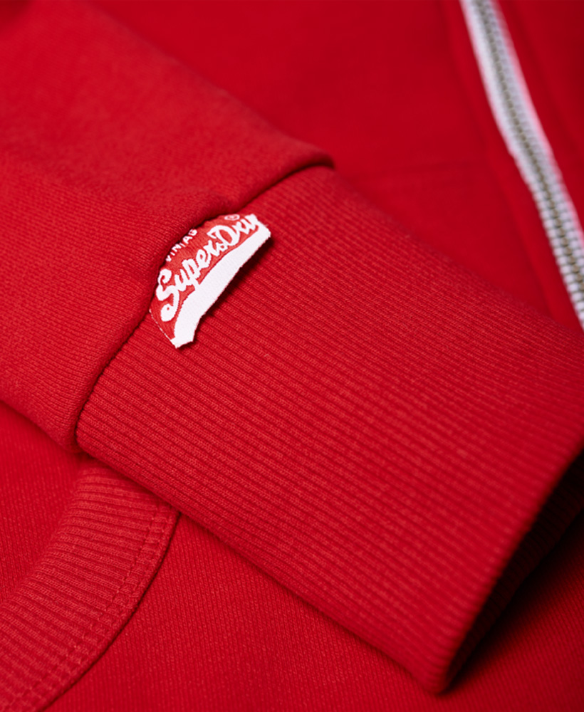 Superdry Track /& Field Kapuzenjacke mit Streifen