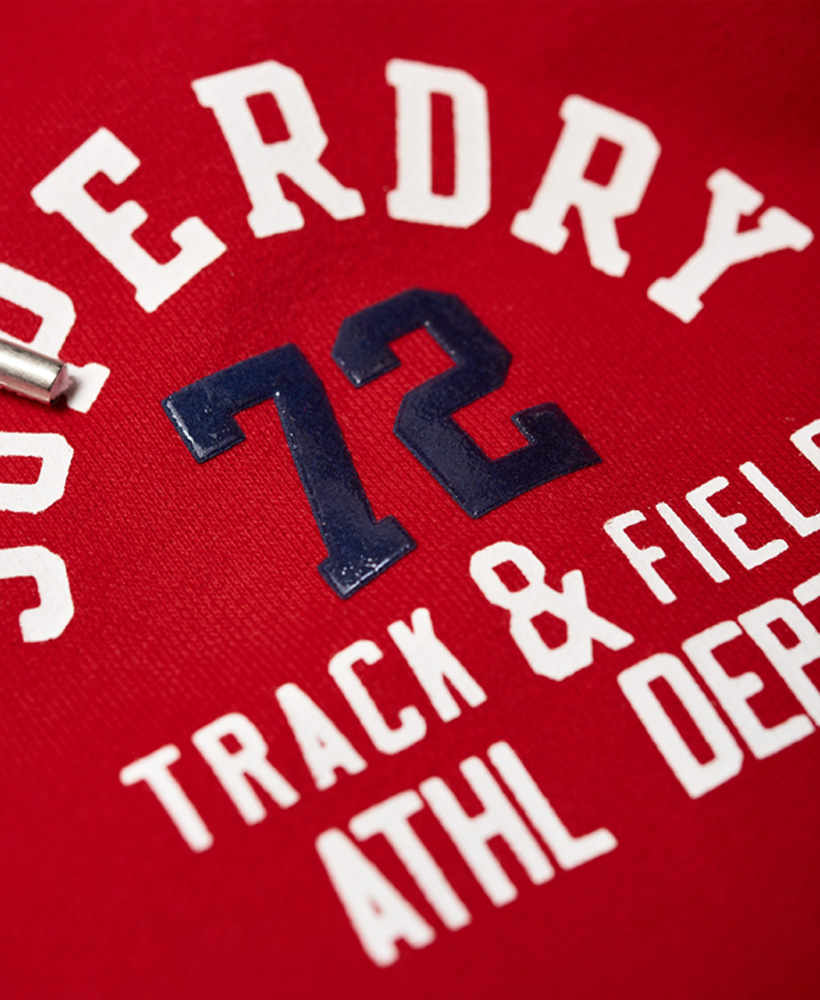Superdry Track /& Field Kapuzenjacke mit Streifen