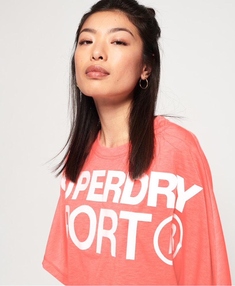 Superdry Womens Active Loose Boyfriend T-Shirt