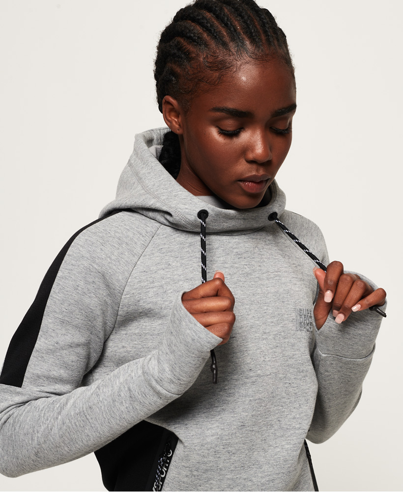 Superdry Womens Core Gym Tech Slouch Hoodie
