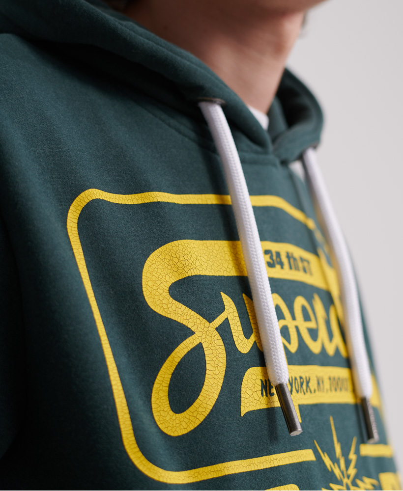 Superdry Mens Demolition Crew Hoodie