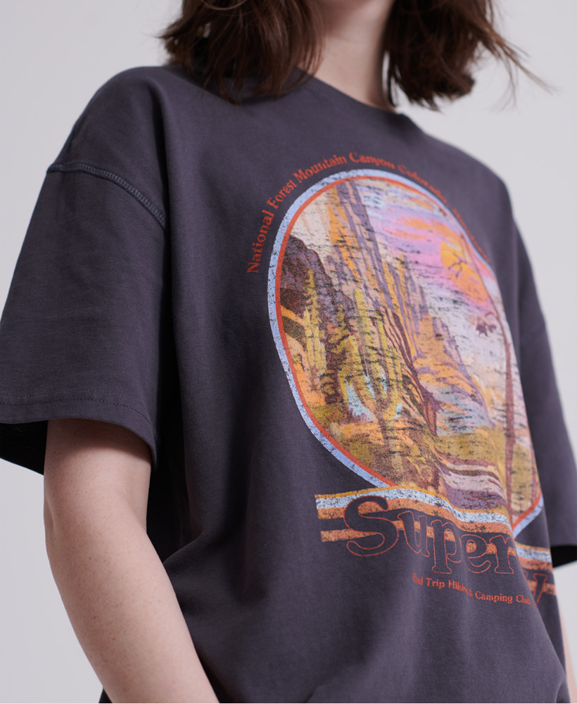 Superdry Womens Boyfriend Band Graphic T-Shirt