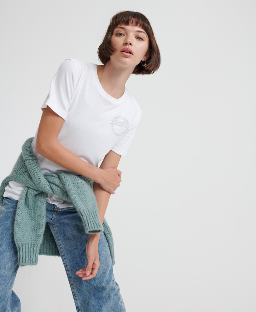 Superdry Womens Vintage Logo Organic Cotton Heritage T-Shirt