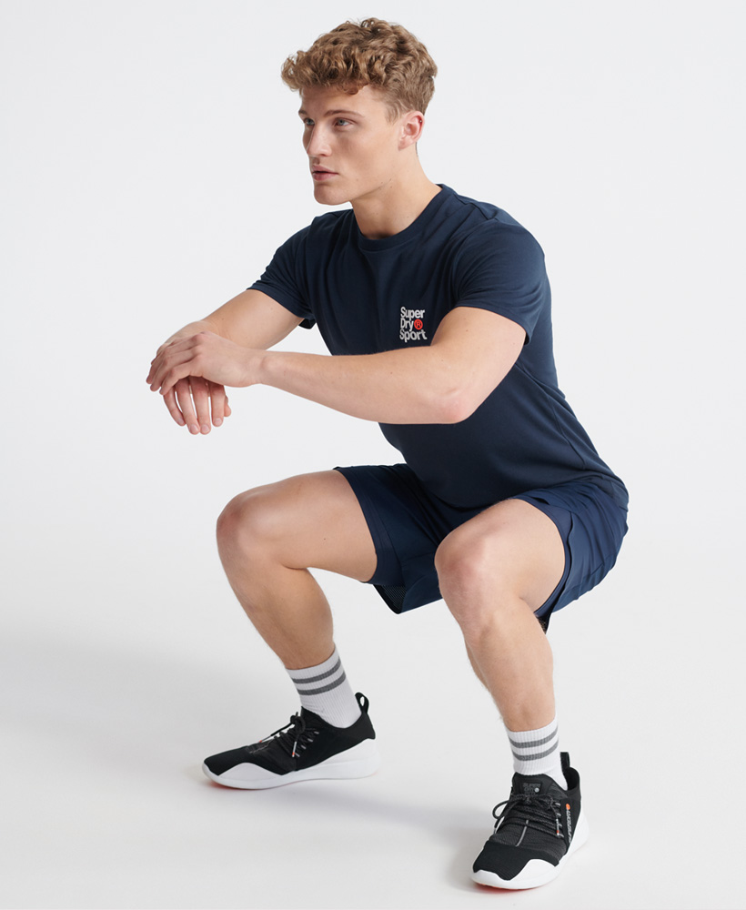 Superdry Herren Core Sport T-Shirt Mit Kleinem Logo