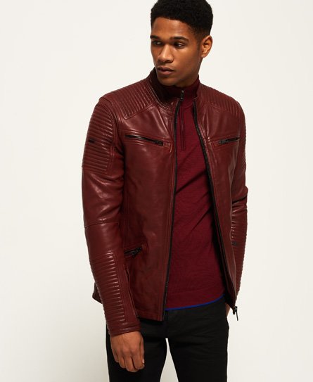 superdry idris leather jacket