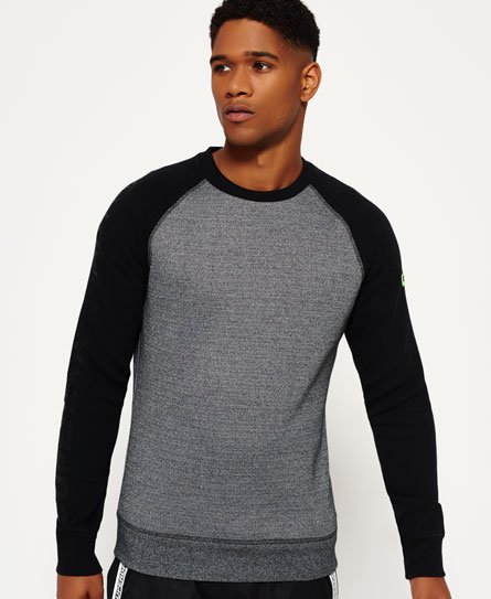 Superdry Gym Tech Raglan Crew Neck Sweatshirt Gym Tech Raglan Crew Neck Sweatshirt