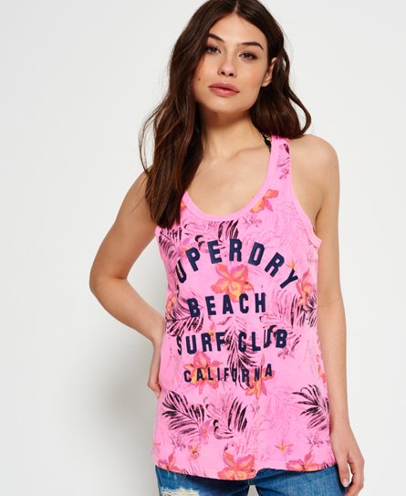 Superdry Surf Club hemdtopje met all-over opdruk Surf Club hemdtopje met all-over opdruk