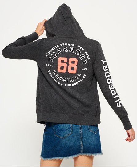 Superdry Hettejakke i frotté med glidelås Hettejakke i frotté med glidelås