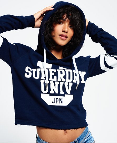 Superdry Semester Cropped Hoodie Semester Cropped Hoodie