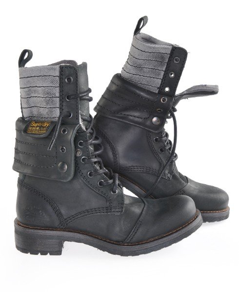 New Panner Boot in Black Leather | Superdry