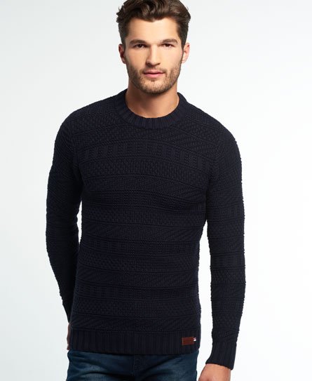 Superdry Nordic Textured Crew Neck Jumper Nordic Textured Crew Neck Jumper