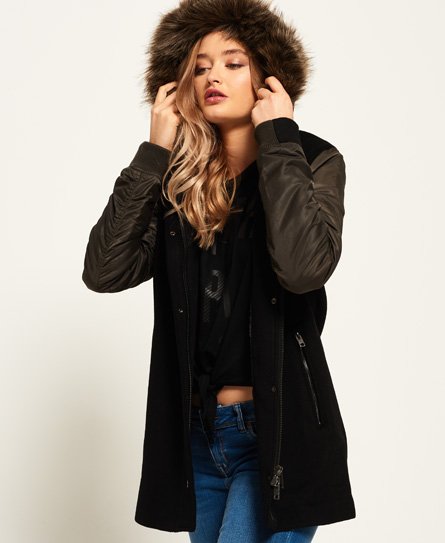 Superdry Mina-ullfrakk Mina-ullfrakk