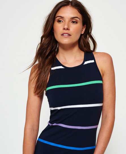 Superdry Core Midi Stripe Dress Women s Dresses