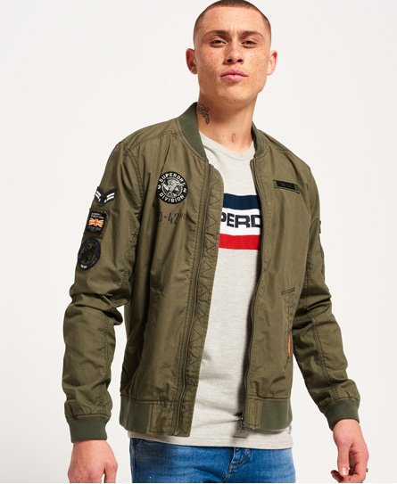 Superdry Rookie Aviator Bomberjacke mit Aufnähern Rookie Aviator Bomberjacke mit Aufnähern