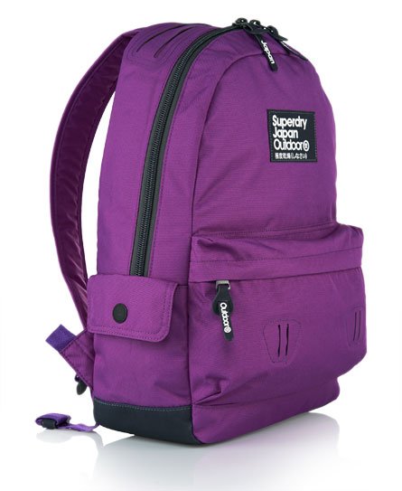 purple superdry bag