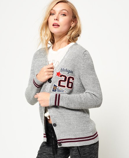 Superdry Ivy Patched Cardigan Ivy Patched Cardigan
