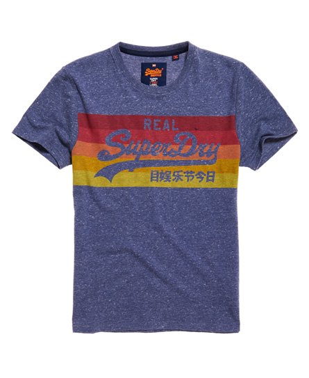 Superdry Vintage Logo Cali Stripe T-Shirt Vintage Logo Cali Stripe T-Shirt