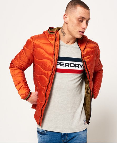 Superdry Wave Quilt Hooded Jacket Wave Quilt Hooded Jacket