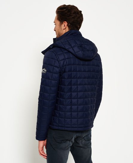 hooded box quilt fuji jacket