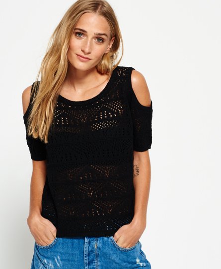 Superdry Makena Cove Crochet Knit Top Makena Cove Crochet Knit Top