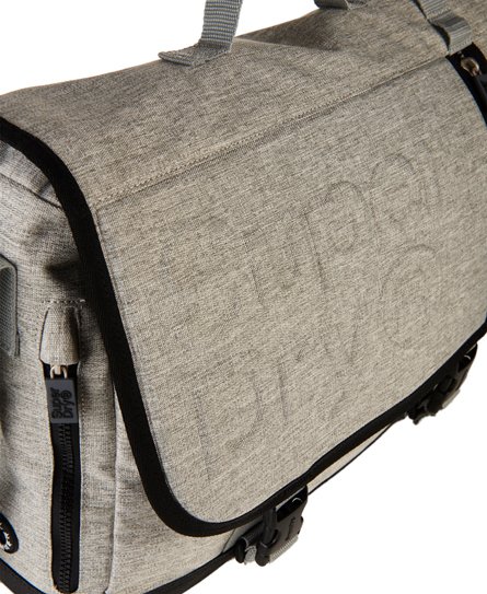 superdry embossed messenger bag