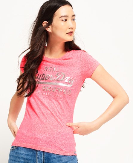 Superdry T-shirt à logo en relief métallisé Vintage T-shirt à logo en relief métallisé Vintage