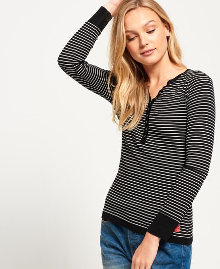 Superdry Essential Rib Grandad Top Essential Rib Grandad Top
