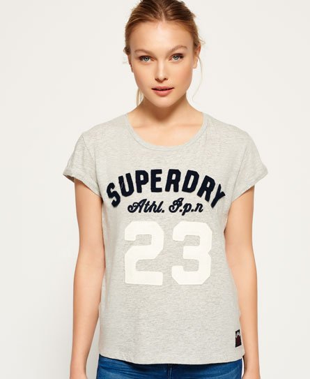 Superdry Varsity Applique Roll Cuff T-shirt Varsity Applique Roll Cuff T-shirt