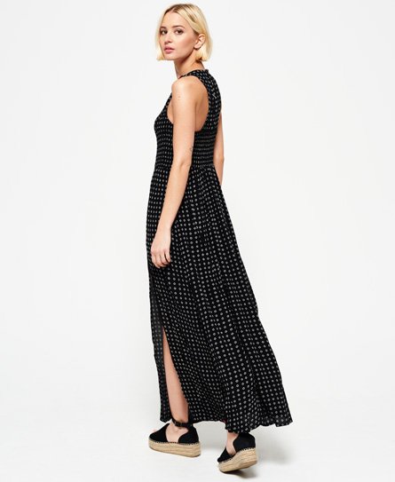 Superdry Emilia Smocked Racer Maxi Dress Emilia Smocked Racer Maxi Dress