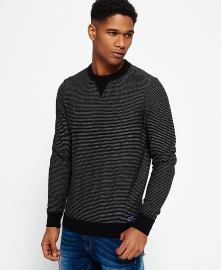 Superdry Gymnasium Stripe genser med rund hals Gymnasium Stripe genser med rund hals