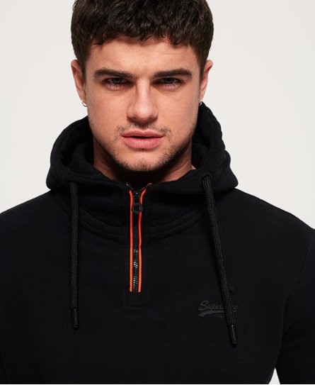 orange label urban flash half zip hoodie