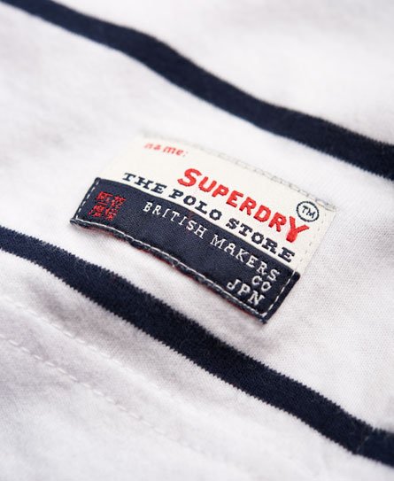 Mens - Retro Sport Horizon Polo Shirt in Optic | Superdry