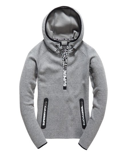 Women's Gym Tech Hoodie in Speckle Charcoal