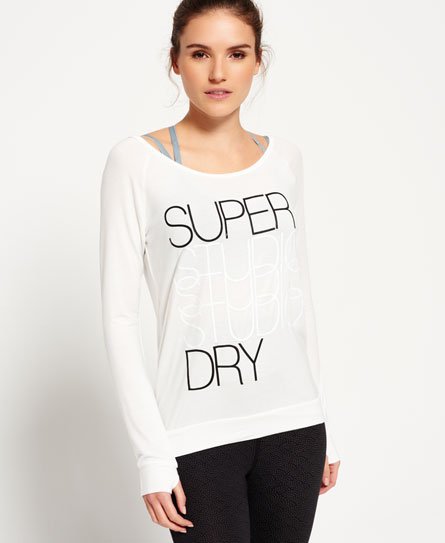 Superdry Studio Drape Crew Neck Top Studio Drape Crew Neck Top
