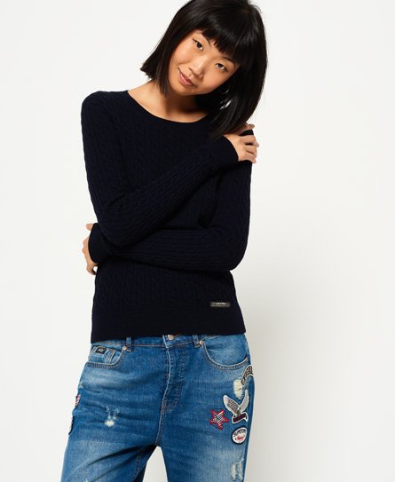 Superdry Jersey en punto trenzado mini Luxe Jersey en punto trenzado mini Luxe
