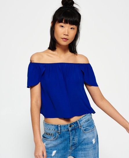 Superdry Crop Blouse Top Crop Blouse Top