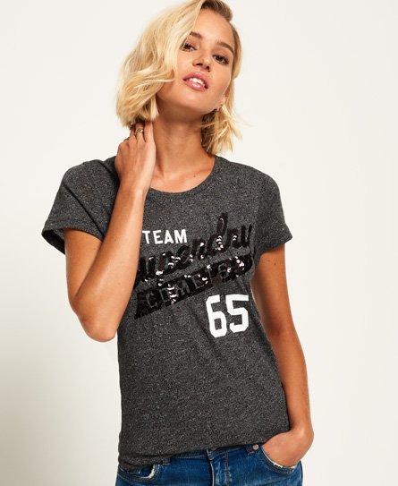 Superdry Paljettikoristeltu Team Comets -T-paita Paljettikoristeltu Team Comets -T-paita
