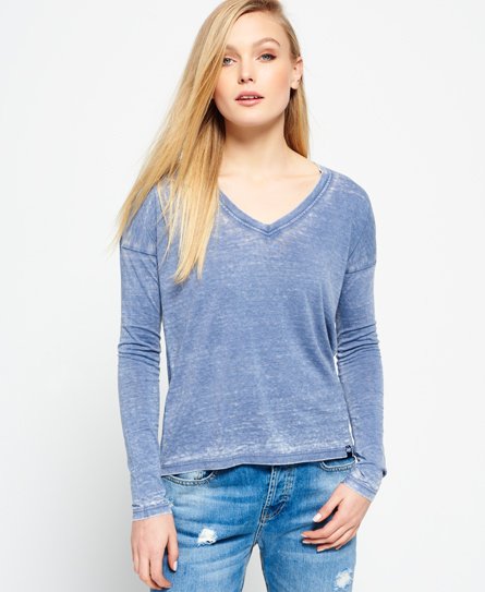 Superdry Top à col en V Burnout Top à col en V Burnout66648