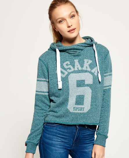 Superdry Lyhyt meleerattu Osaka Sport -huppari Lyhyt meleerattu Osaka Sport -huppari