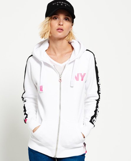 Superdry Sportskode Raglan-hettegenser med glidelås Sportskode Raglan-hettegenser med glidelås