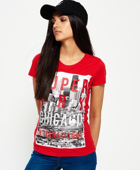 Superdry Box Photo City Chicago T-shirt Box Photo City Chicago T-shirt