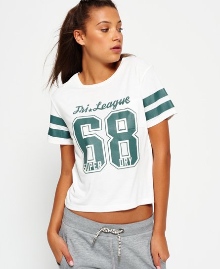 Superdry Tri League Crop Football topp Tri League Crop Football topp