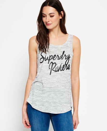 Superdry Linear Burnout Vest Top Linear Burnout Vest Top