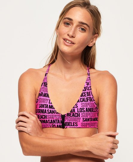 Superdry Cali Logo Crop Bikini Top Cali Logo Crop Bikini Top 76139